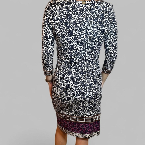 Tory Burch Silk Sheath Dress Sz Small - Picture 2 of 8
